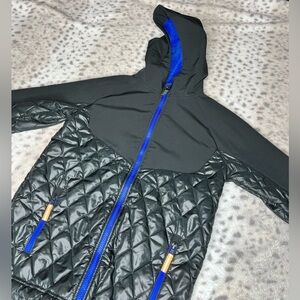 Champion black size L (12/14) boys jacket blue fleece style lining